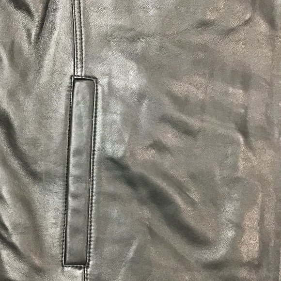 Boston Harbour | Men's Leather Jacket | Black - Picture 4 of 6